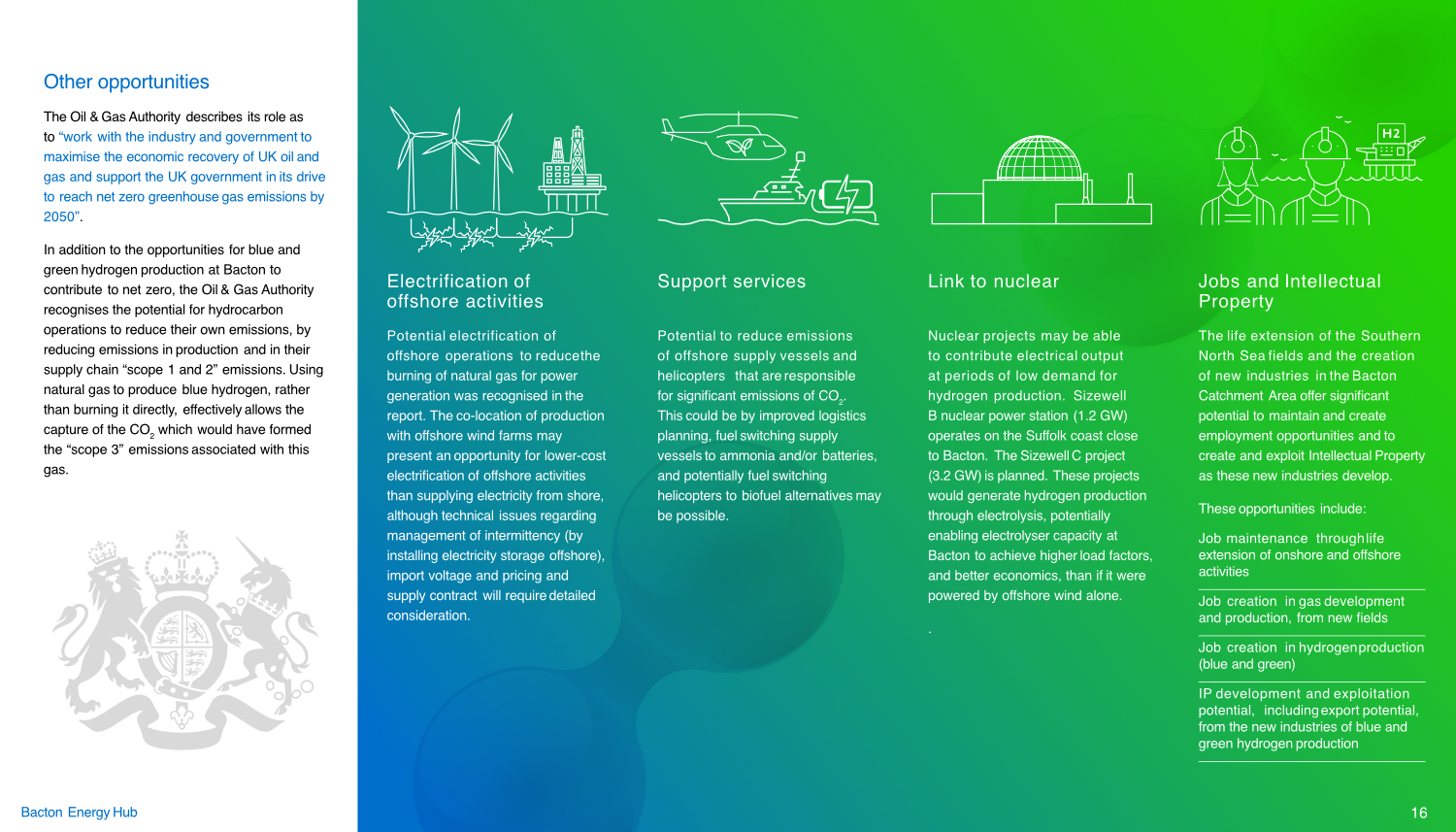 Sample page from Bacton Energy Hub Study