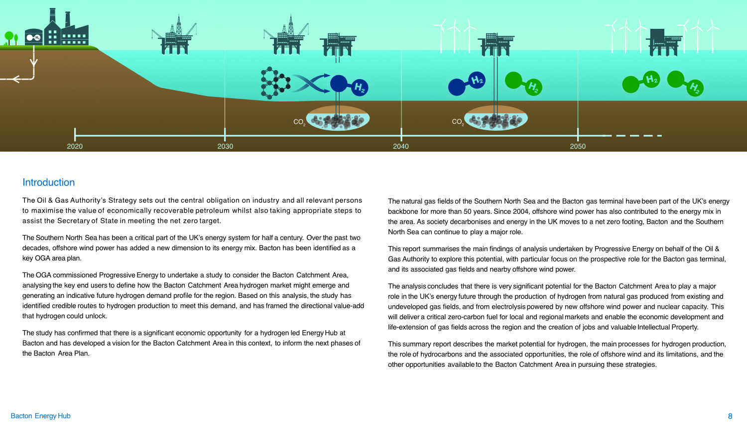 Sample page from Bacton Energy Hub Study